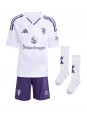 Manchester United Benjamin Sesko #30 Vieraspaita Lasten 2025-26 Lyhythihainen (+ shortsit)